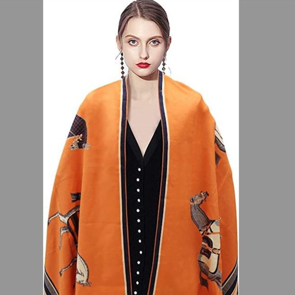 Anthro Kerri Horse Poncho Scarf - Picture 8 of 8